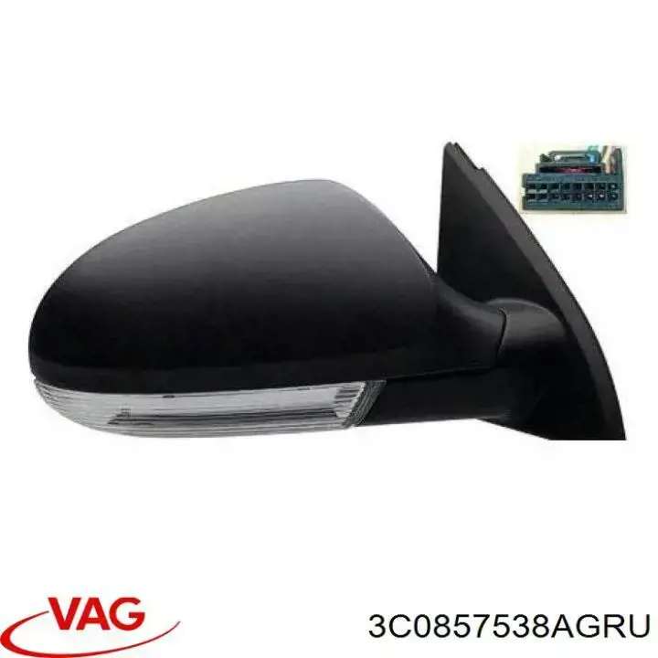 Накладка правого бокового дзеркала VAG 3C0857538AGRU