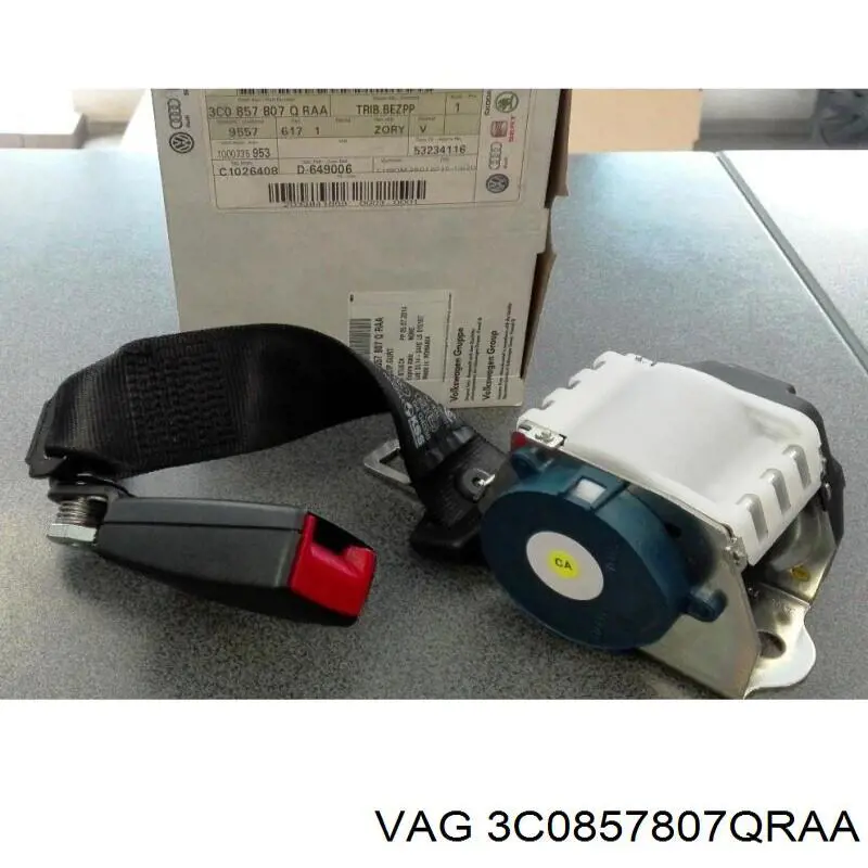 3C0857807QRAA VAG Пасок безпеки задній центральний