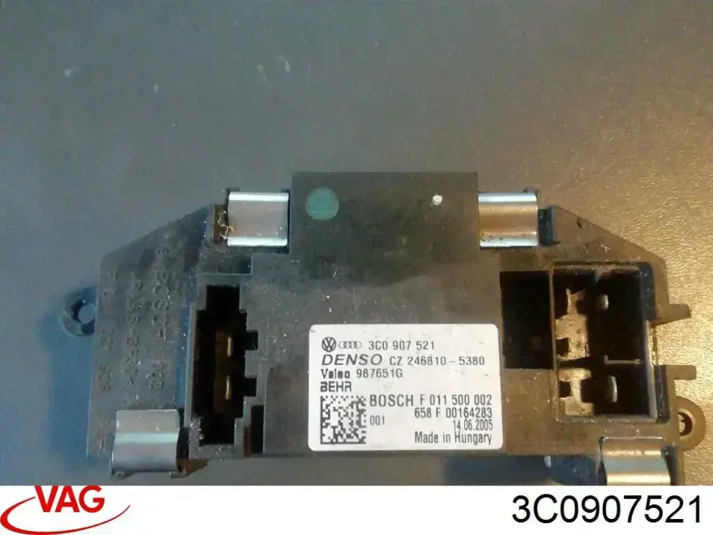 3C0907521 VAG резистор (опір пічки, обігрівача салону)