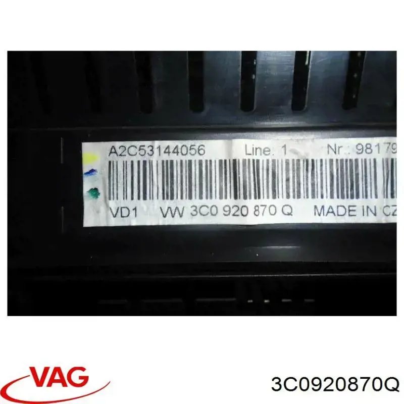 щиток приладу VAG 3C0920870Q ціна, від 50.62 USD