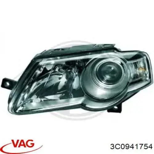 Купити 3C0941754 VAG Права блок фара