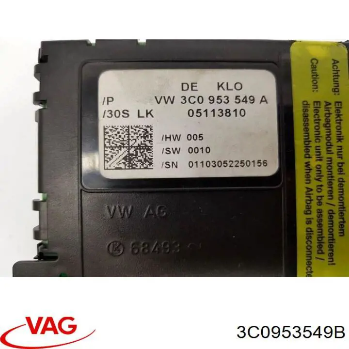 3C0953549B VAG Модуль управління (ЕБУ) підрульових перемикачів