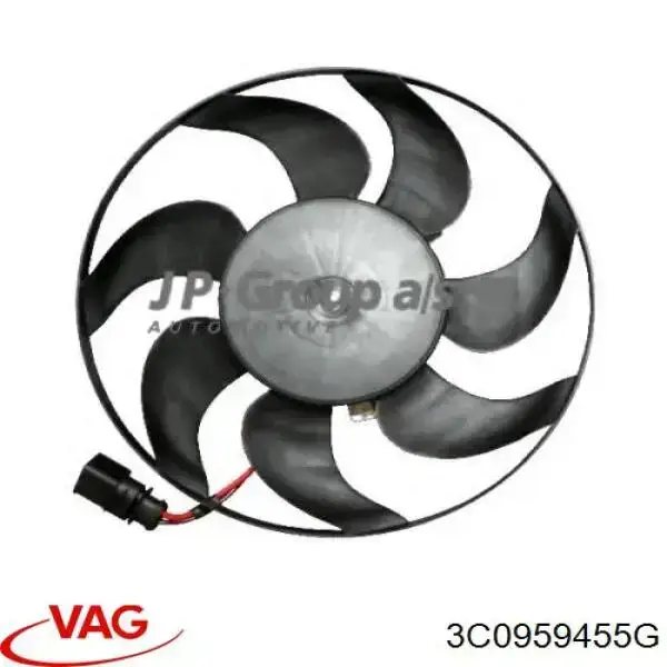 3C0959455G VAG електровентилятор охолодження в зборі (двигун + крильчатка, лівий)