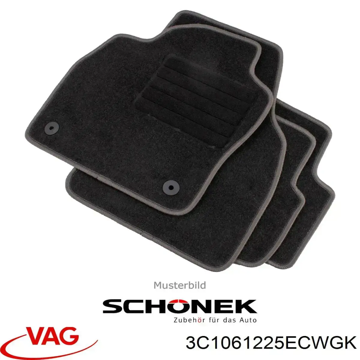 Купити 3C1061225ECWGK VAG Килимки автомобільні