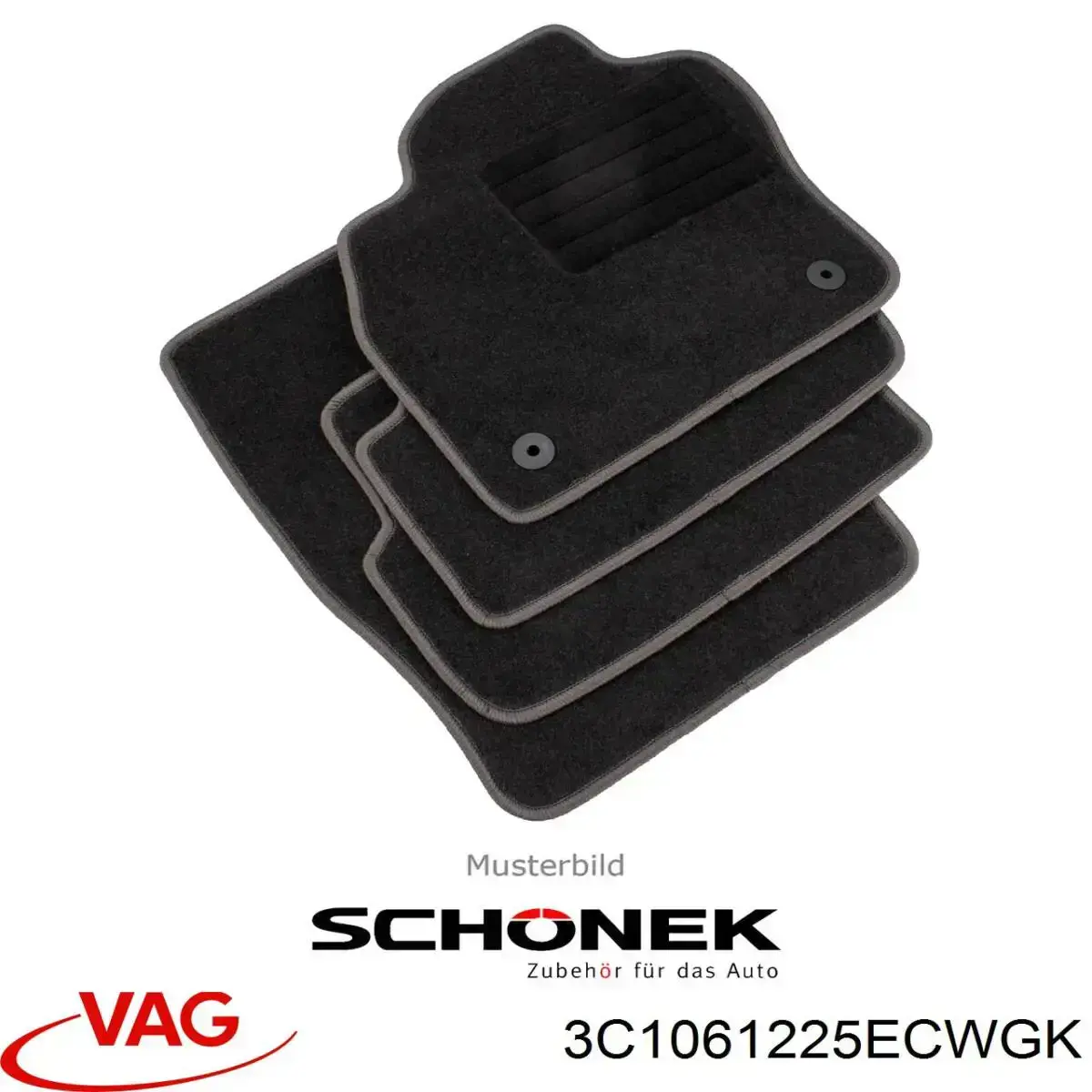 Комплект килимків VAG 3C1061225ECWGK ціна, від 153.05 USD