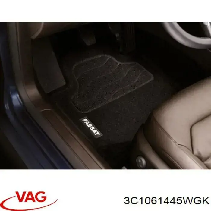 3C1061445WGK VAG килимок передні + задні, комплект на авто