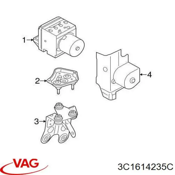 Купити 3C1614235B VAG 