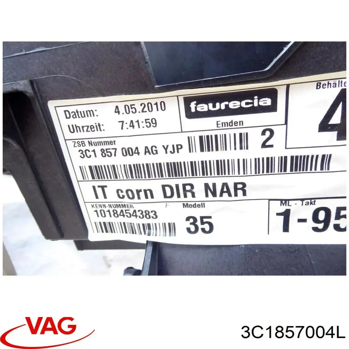 3C1857004L VAG Панель передня "торпедо"