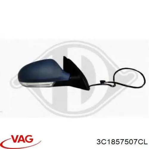 Ліве бокове дзеркало 3B1857507CL VAG