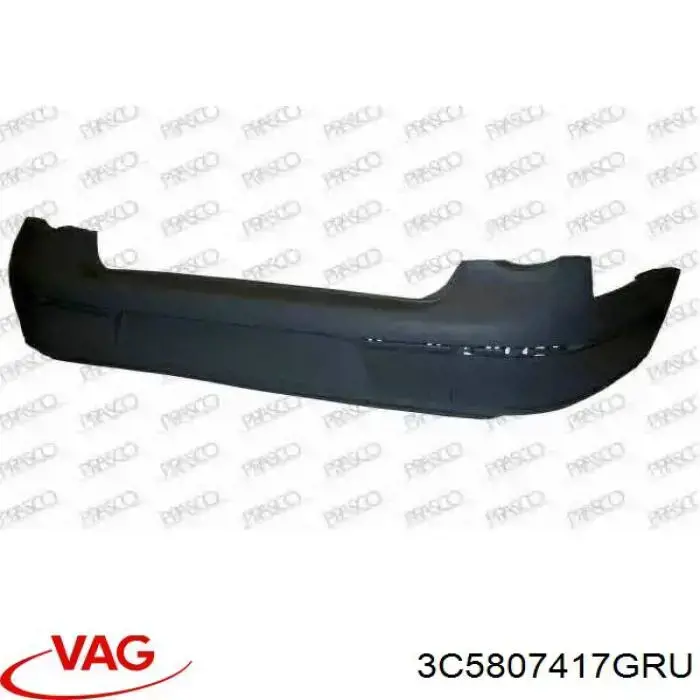 Купити 3C5807417GRU VAG Задній бампер