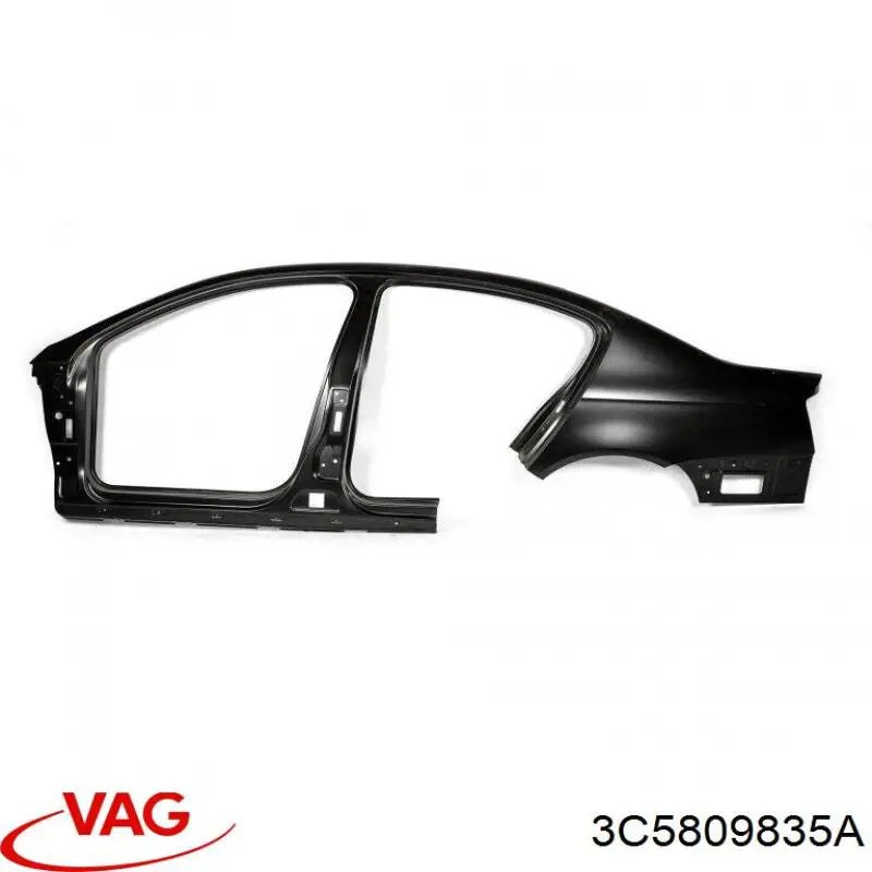 Купити 3C5809835A VAG Отвір передніх лівих дверей