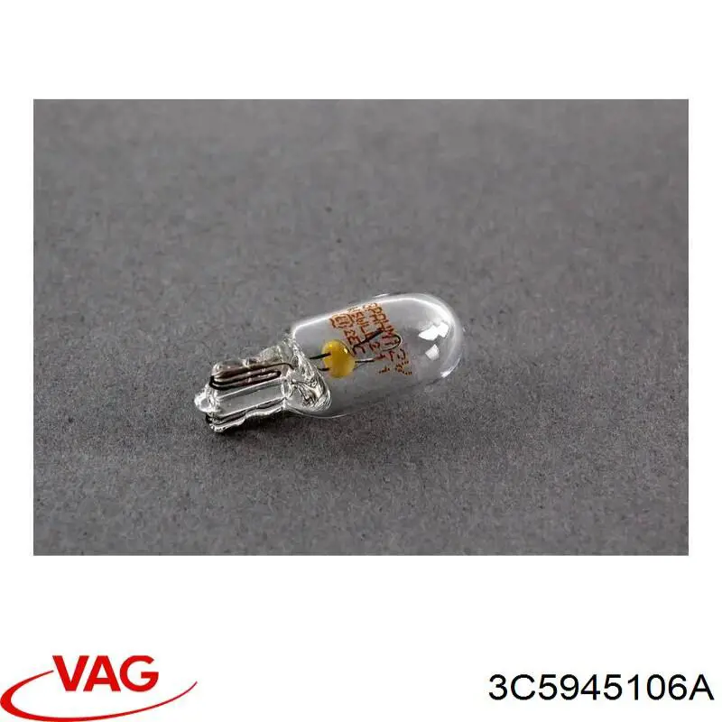 3C5945106A VAG Правий відбивач бампера