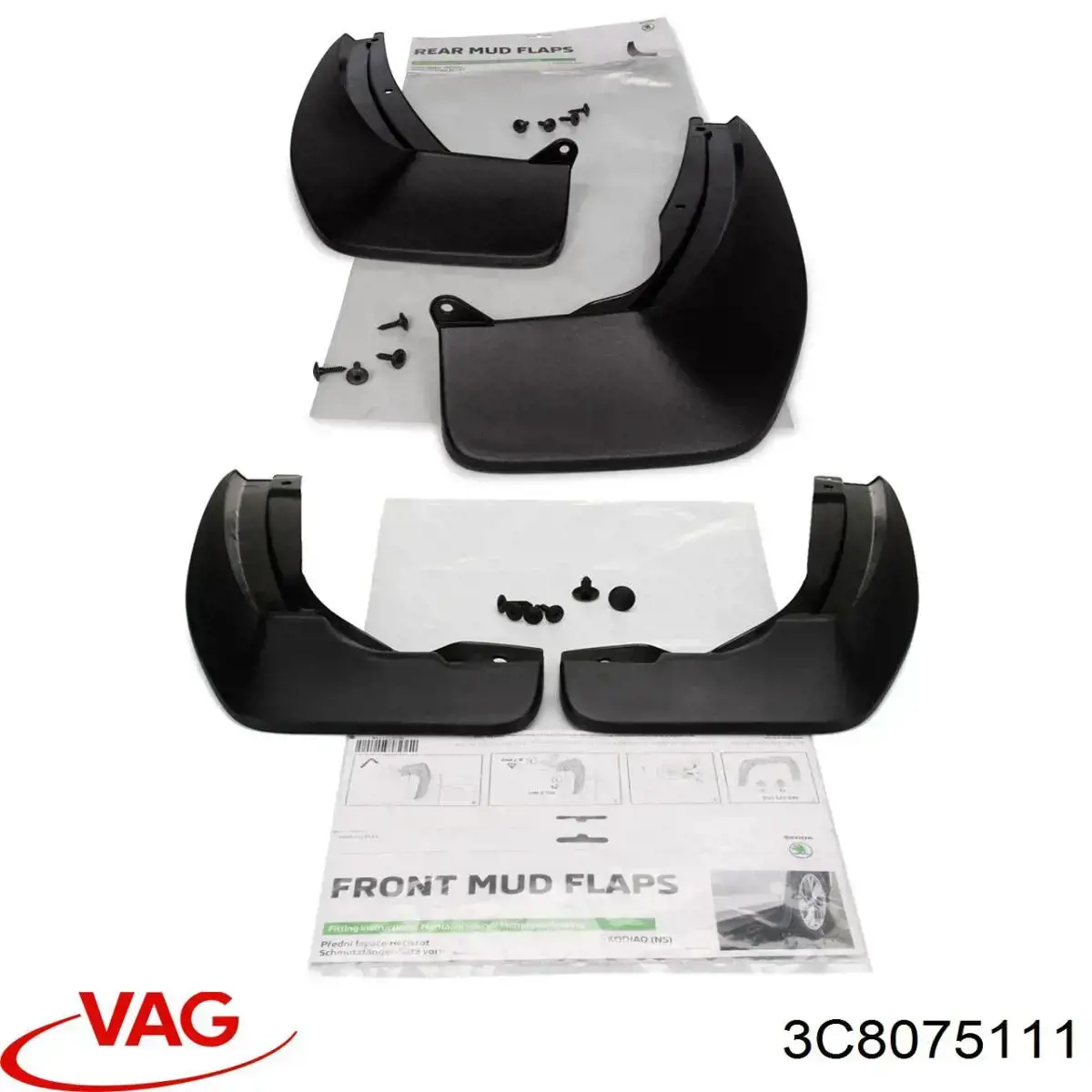 Купити 3C8075111 VAG Бризковики передніх коліс
