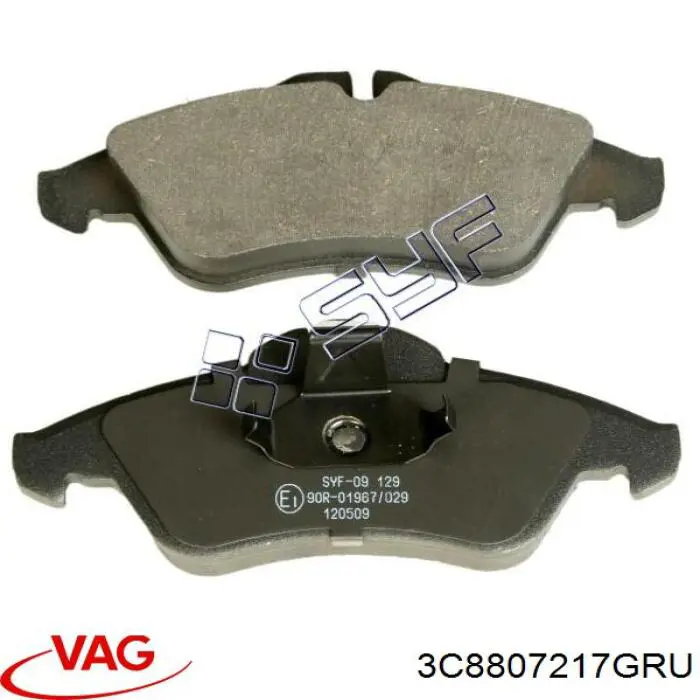 Купити 3C8807217GRU VAG Буфер (бампер) передній