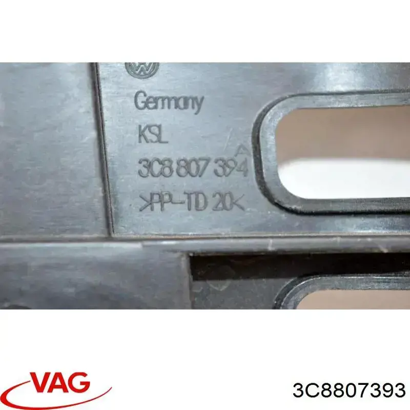 Лівий кронштейн заднього бампера VAG 3C8807393 ціна, від 8.26 USD