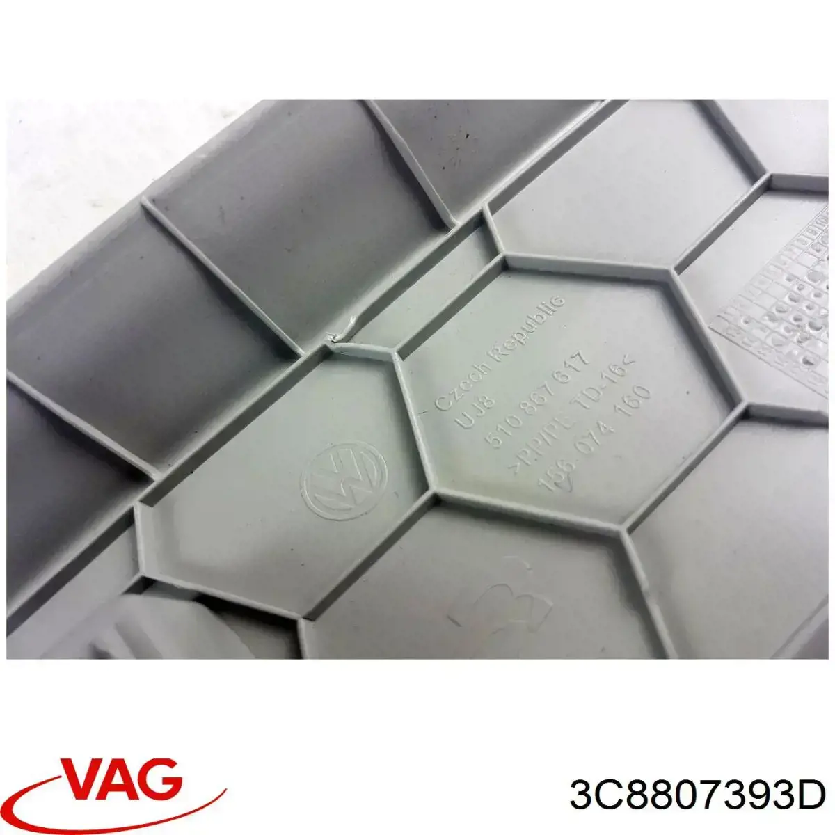 Купити 3C8807393D VAG Направляюча заднього бампера, ліва