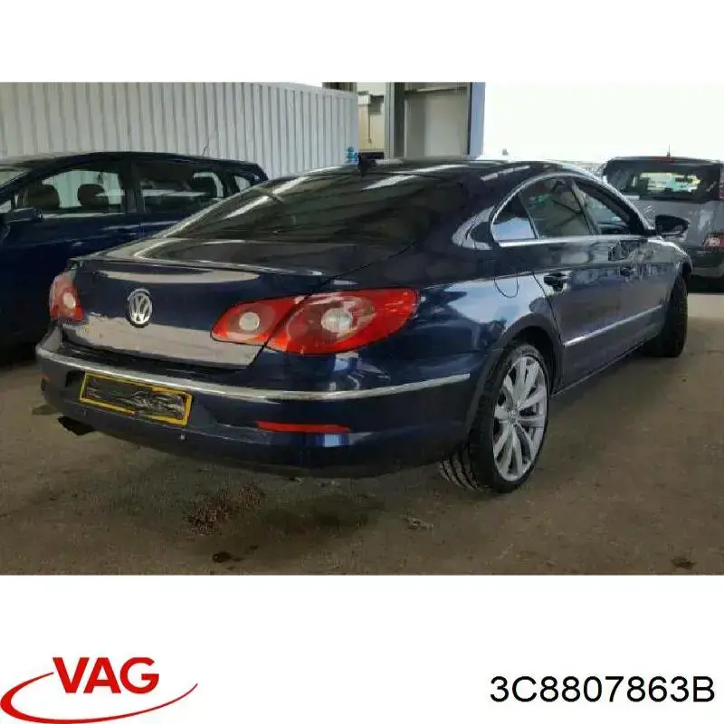 Кронштейн бампера заднього, лівий 3C8807863B VAG