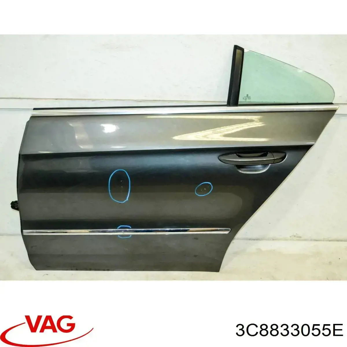 Двері задні VAG 3C8833055E ціна, від 152.37 USD