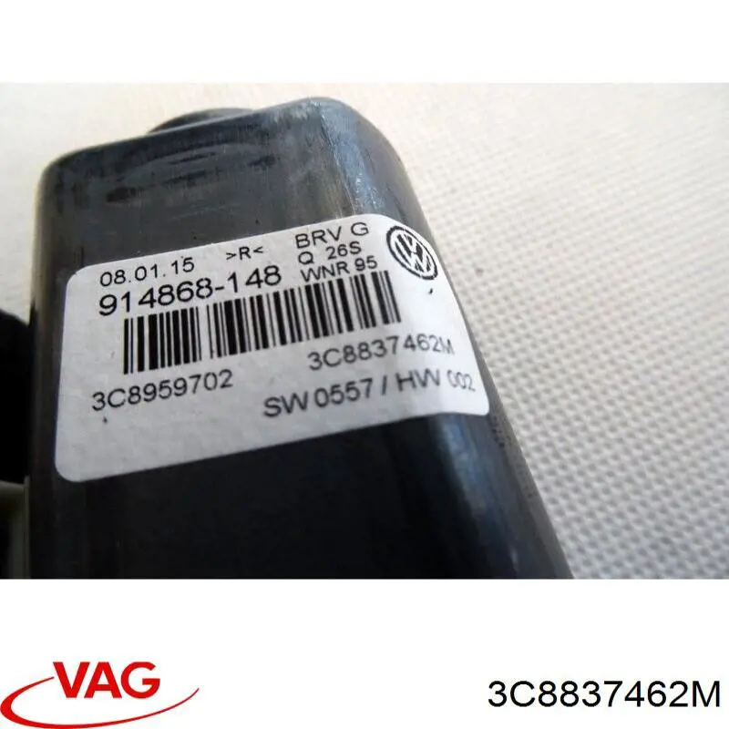 Механізм склопідіймача двері передньої, правої VAG 3C8837462M