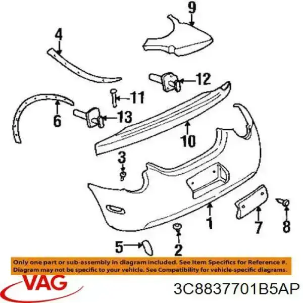 Купити 3C8837701B5AP VAG 