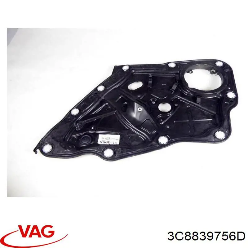 Купити 3C8839756D VAG Механізм склопідіймача двері задньої, правої