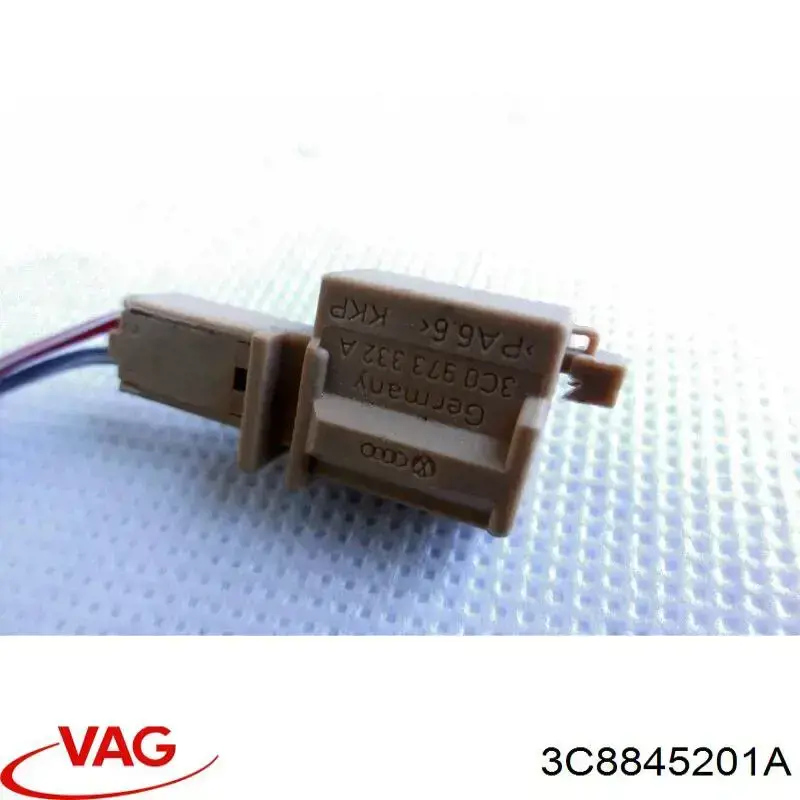 Скло передніх дверей, лівою 3C8845201A VAG