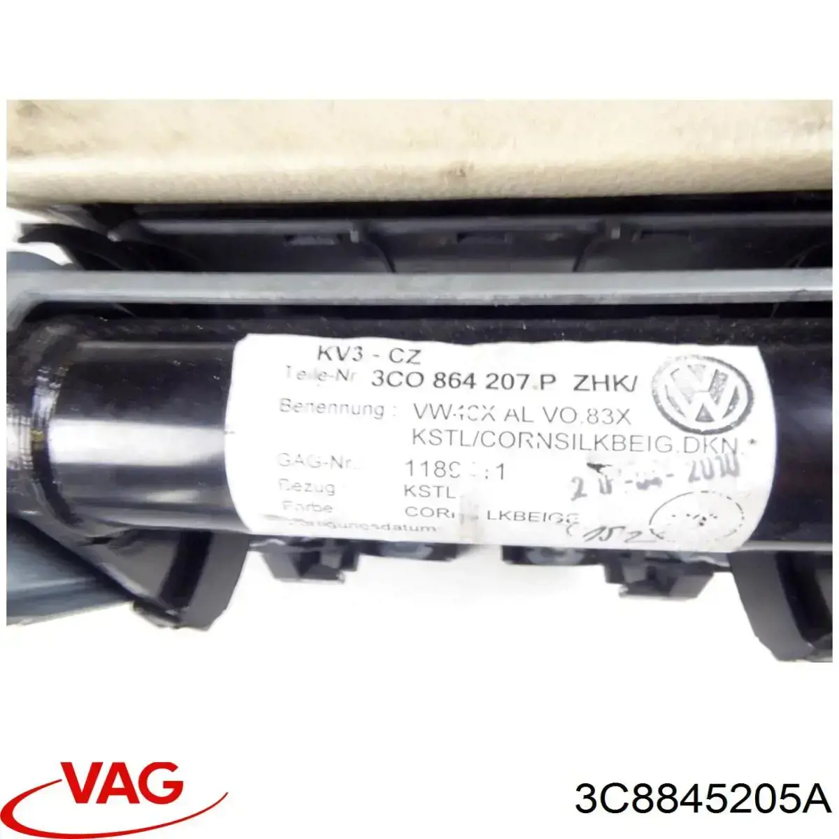 Купити 3C8845205A VAG Скло задньої двері лівої