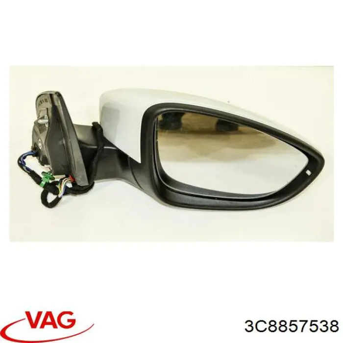 Накладка дзеркала заднього виду, права 3C8857538 VAG