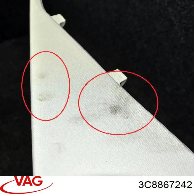 Купити 3C8867242 VAG Обшивка стійки кузова внутрішня, задня права