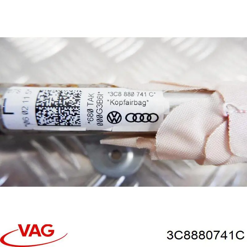 Подушка безпеки, збоку, ліва, AIRBAG 3C8880741C VAG