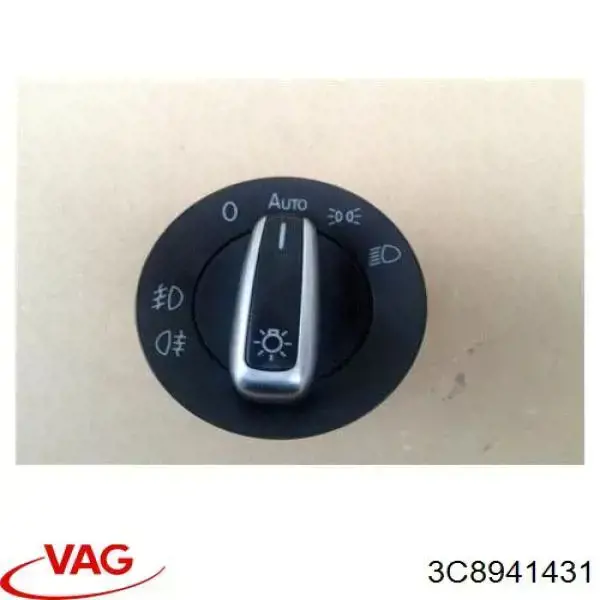 Купити 3C8941431 VAG Перемикач світла фар, на "торпеді"