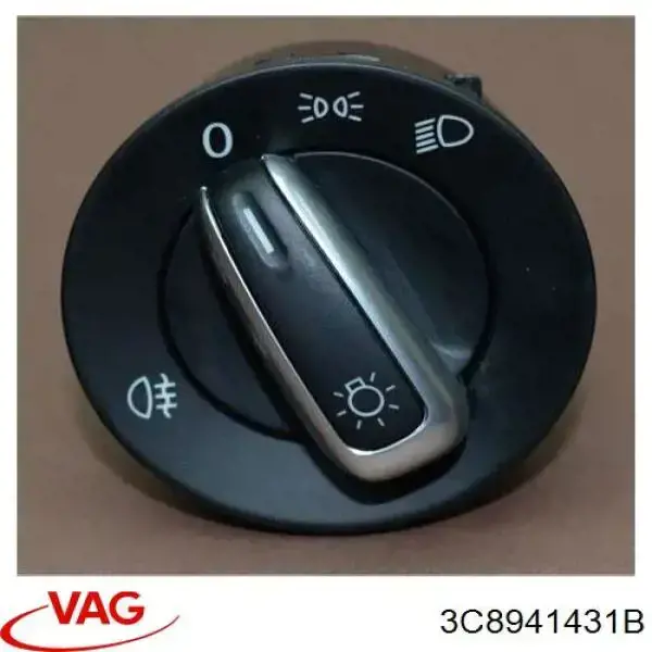 Купити 3C8941431B VAG Перемикач світла фар, на "торпеді"