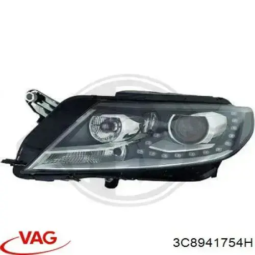 Купити 3C8941754H VAG Права блок фара