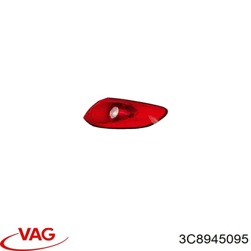 Ліхтар задній лівий, зовнішній 3C8945095 VAG