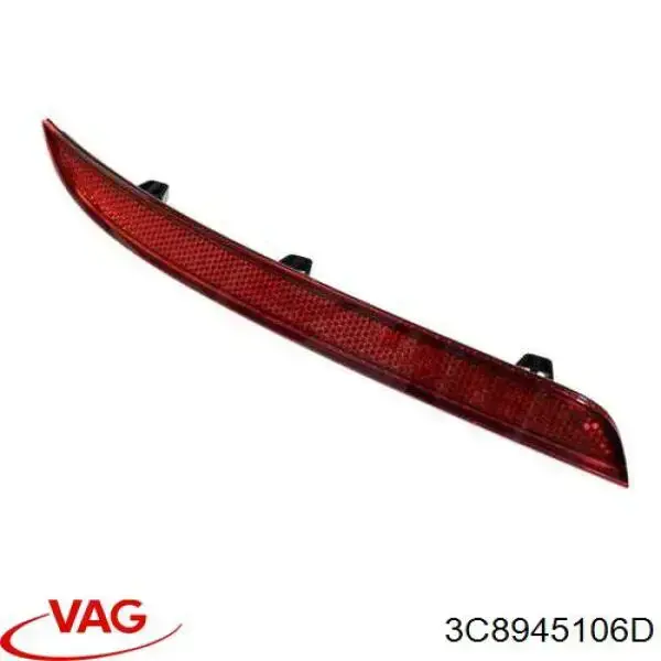 Правий катафот заднього бампера Autotechteile 3945054 ціна, від 15.16 USD
