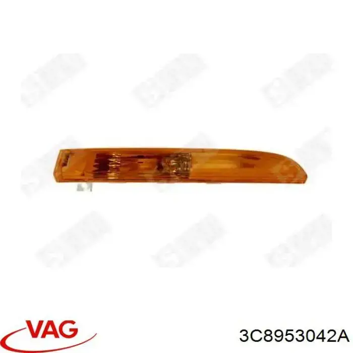 Габарит (покажчик повороту) в бампері, правий VAG 3C8953042A ціна, від 77.68 USD