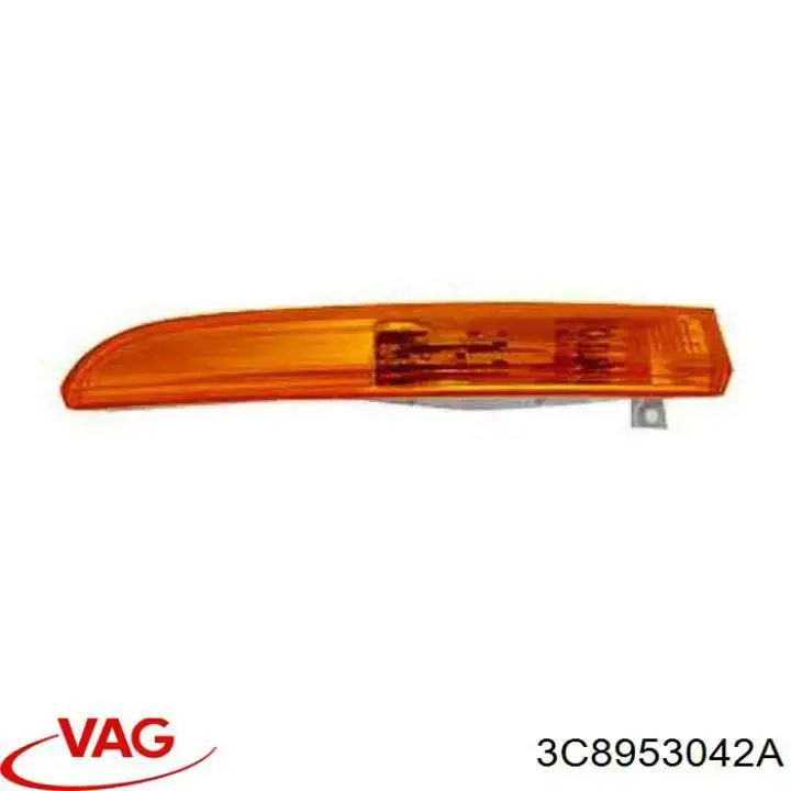 3C8953042A VAG Габарит-показник повороту в бампері, правий