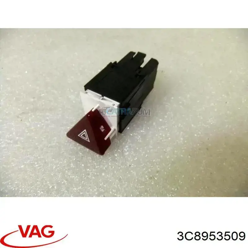 3C8953509 VAG кнопка включення аварійного сигналу