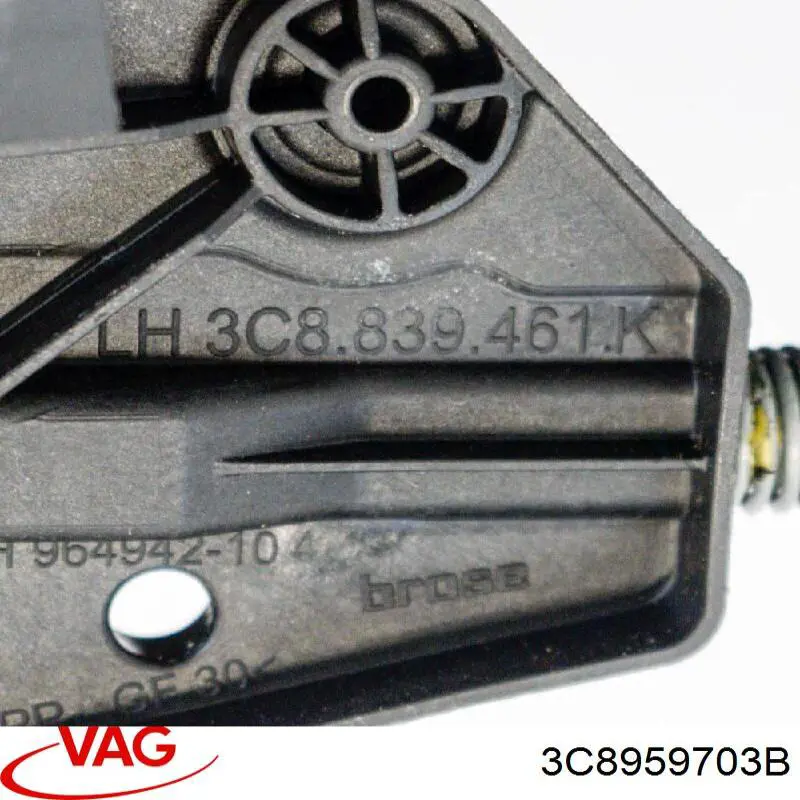 Купити 3C8959703B VAG Мотор склопідйомника дверей задніх, лівих
