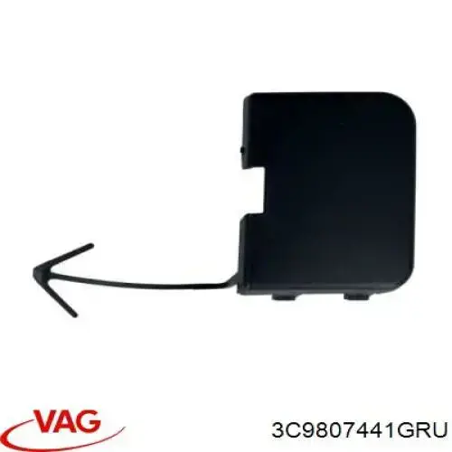 Заглушка бампера буксирувального гака, задня VAG 3C9807441GRU ціна, від 7.48 USD