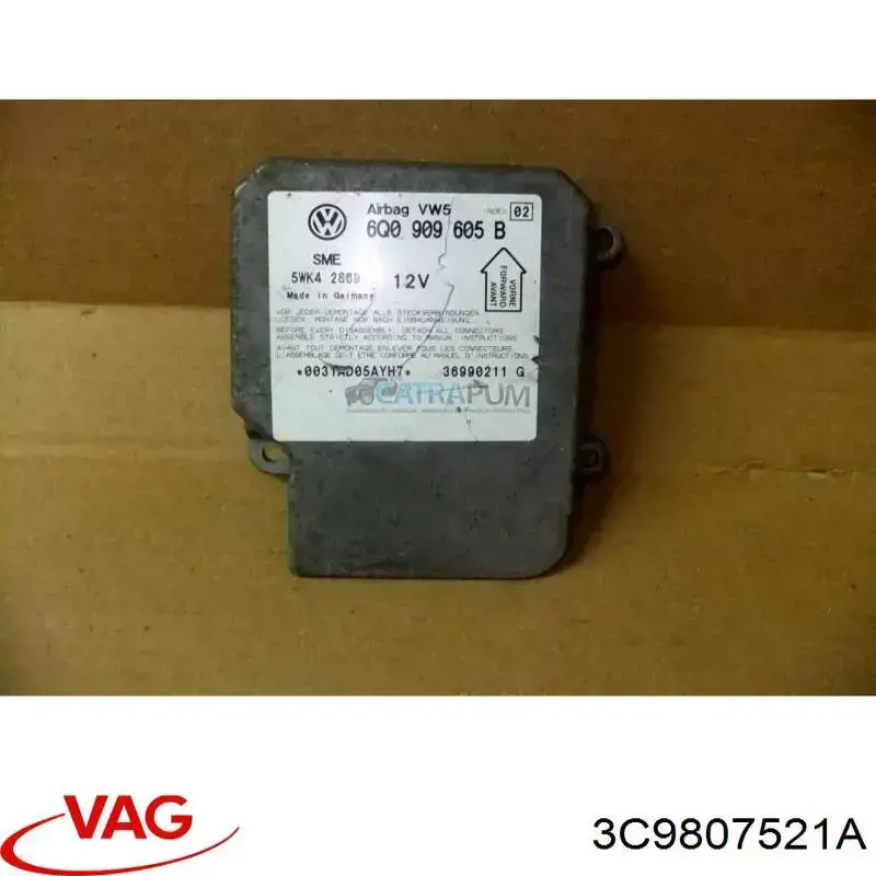 3C9807521A9B9REF VAG Спідниця заднього бампера