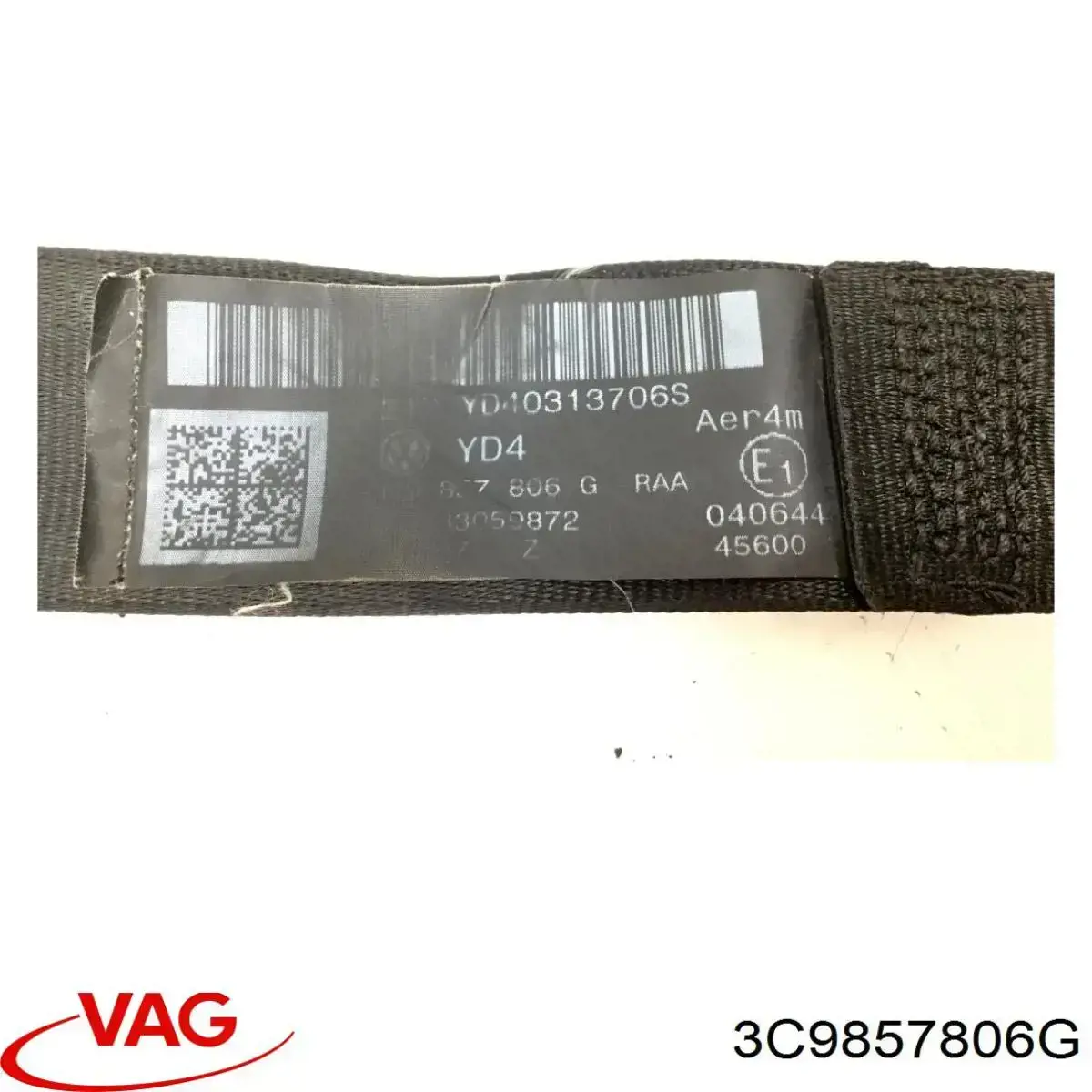Пасок безпеки задній правий 3C9857806G VAG