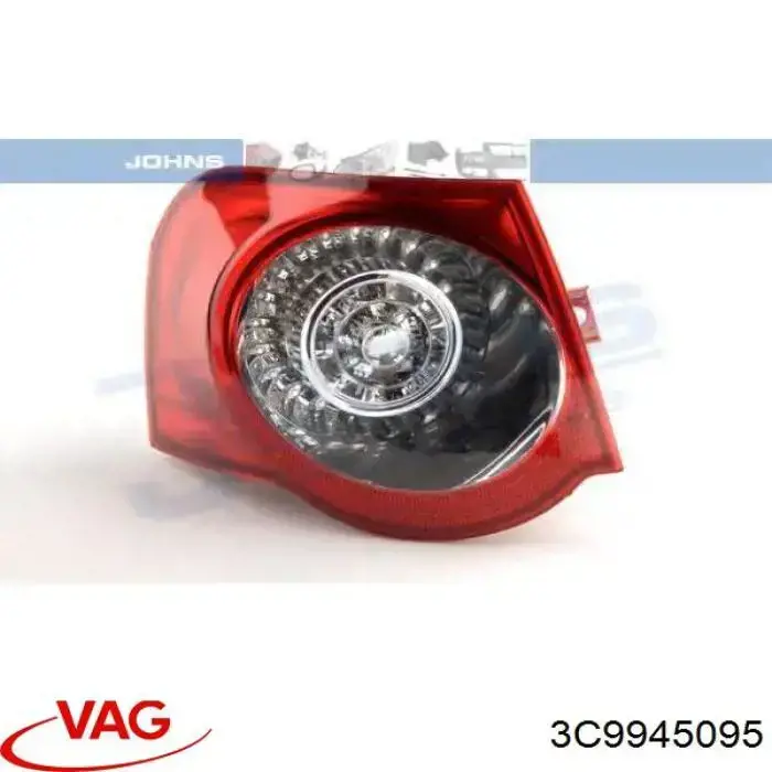 Задня ліва зовнішня фара VAG 3C9945095 ціна, від 88.69 USD