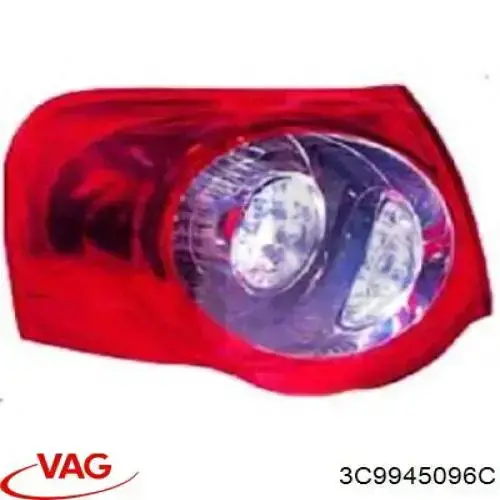Ліхтар задній правий, зовнішній VAG 3C9945096C ціна, від 63.35 USD
