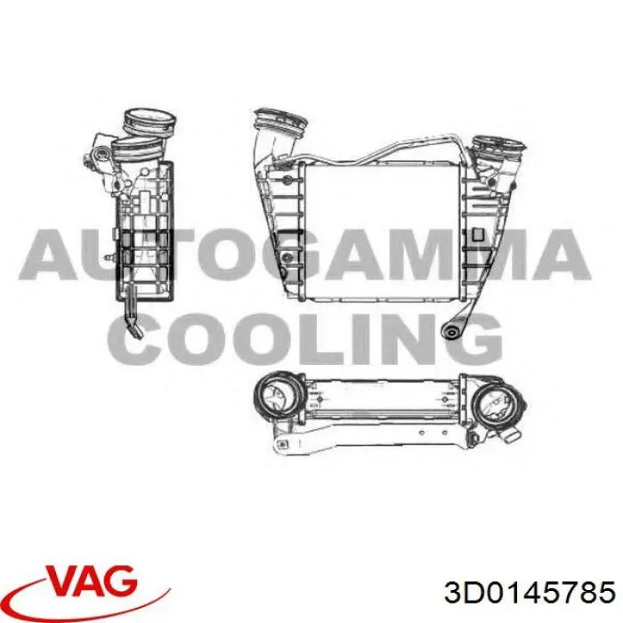 Купити 3D0145785 VAG Радіатор интеркуллера