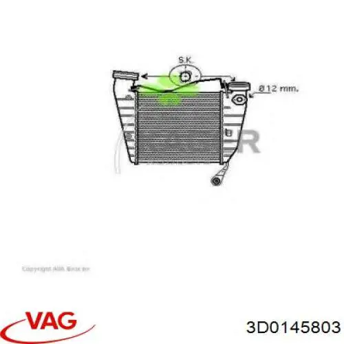 Купити 3D0145803 VAG Радіатор интеркуллера