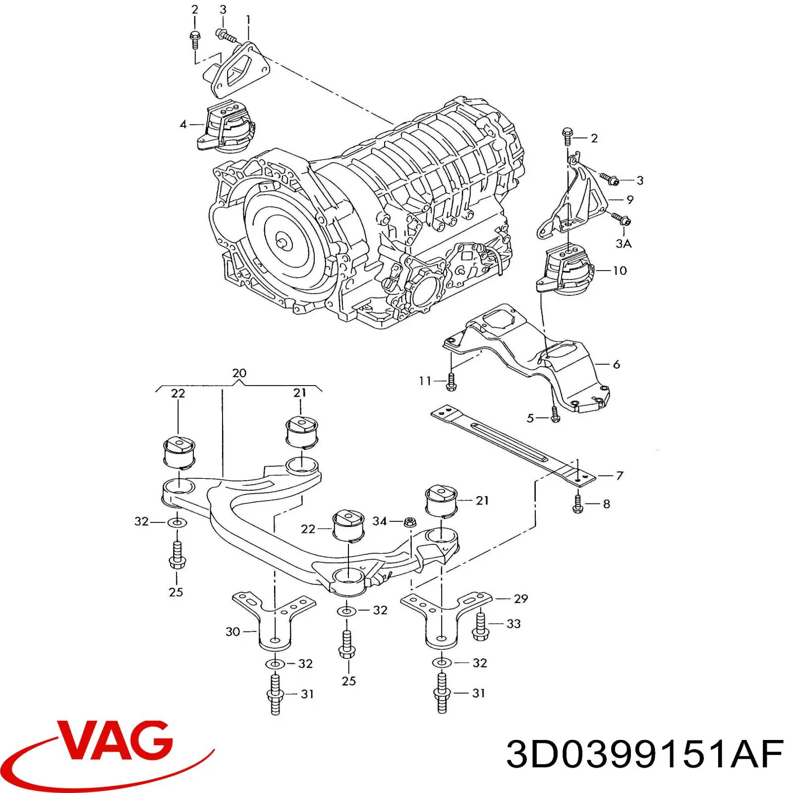 Купити 3D0399151AF VAG 