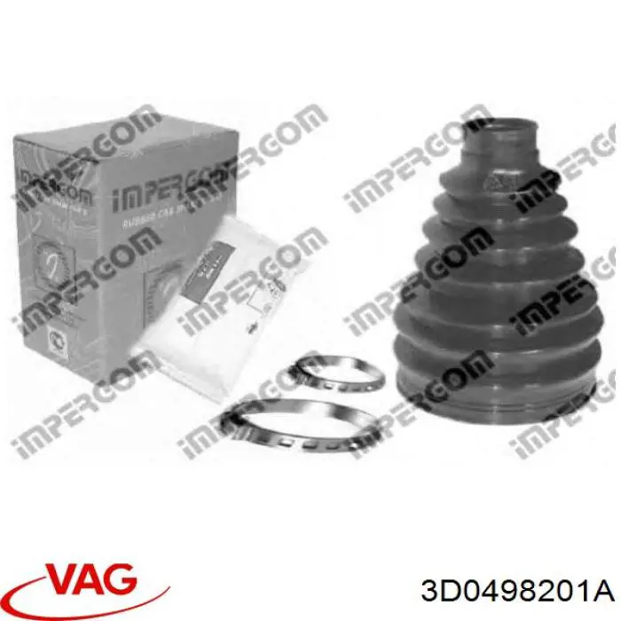3D0498201A VAG Пильник ШРКШ внутрішній, передній півосі