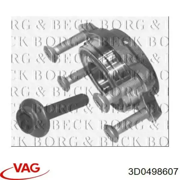 Підшипник маточини передньої/задньої VAG 3D0498607 ціна, від 44.53 USD