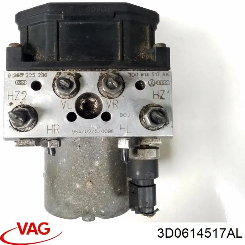 Блок АБС гідравлічний VAG 3D0614517AL ціна, від 125.74 USD